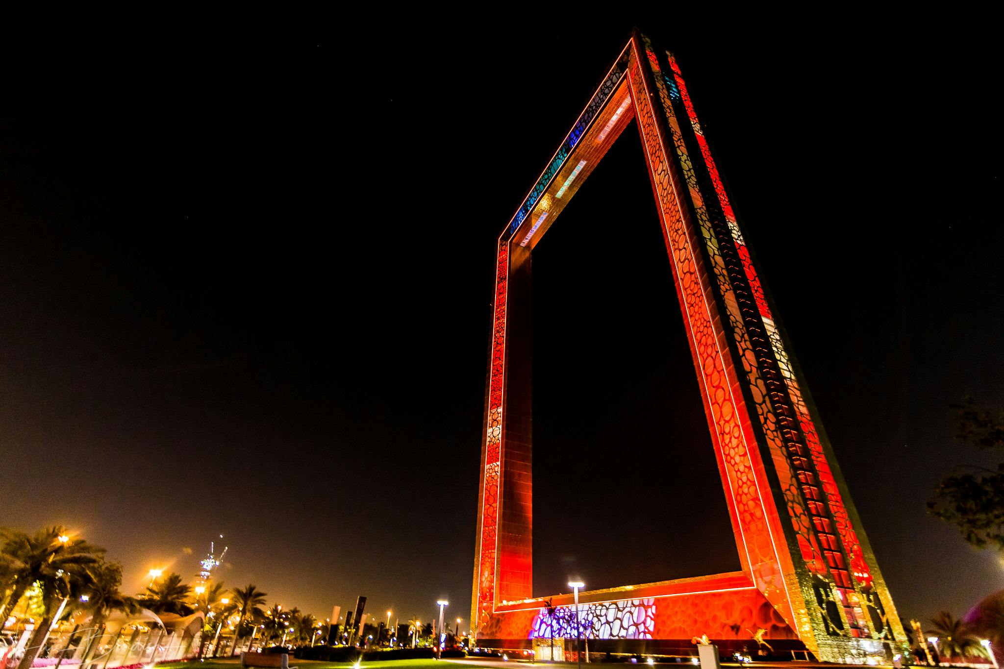 Dubai Frame at Night
